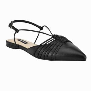 Nine West Aida Slingback Pointy Toe Flats - Black - Ireland (PS2163798)